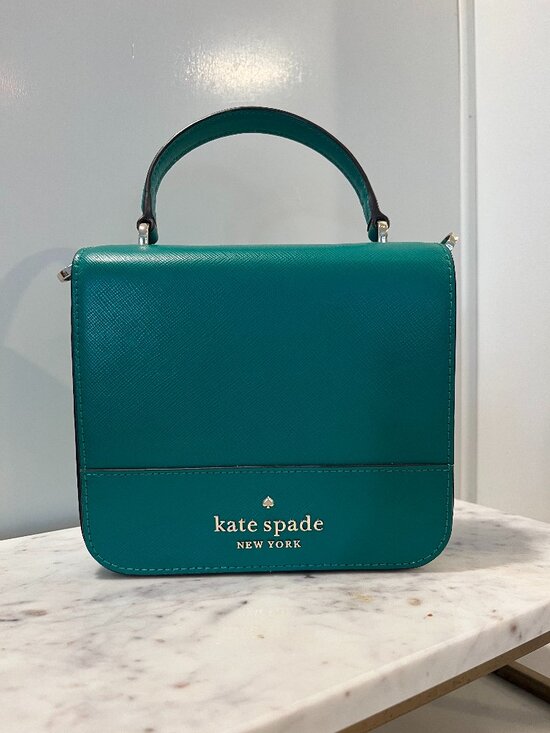 kate spade Handbags - 💚👜 Kate Spade Staci Square Crossbody Saffiano Leather | Wintergreen